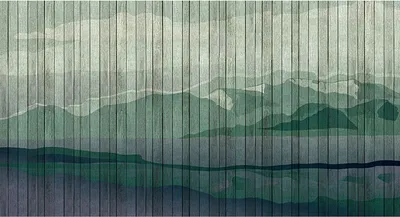 Produktbild von Tadessi Fototapete | Landschaft | 5.00 m x 2.70 m | Grün | Blau | Wandbild | Digitaldruck