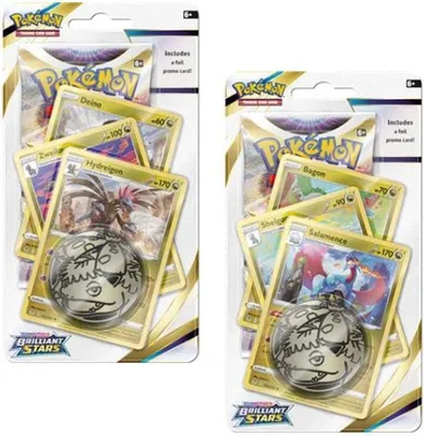 Produktbild von POKÉMON 85004 PKM Pokémon Sword & Shield-Brilliant Stars Premium Checklane Blister