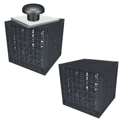 Produktbild von Set Sickerbox 410 Liter, Geotextil 8 m² & Entlüfter