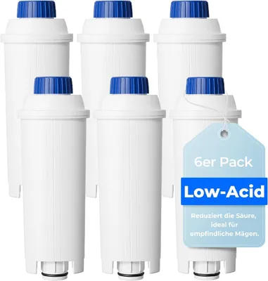 Image de Cartouches filtrantes Waterdrop à faible acidité pour machine à café, rechange pour le filtre à eau De'Longhi® DLSC002, compatibles avec la De'Longhi® Magnifica® S (6)