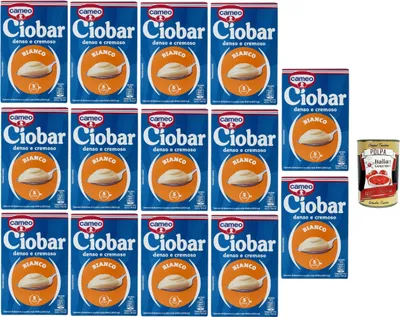 Produktbild von Cameo Ciobar Weiße Schokolade heiße schokolade istant chocolate 14x 105g schoko, istant white hot chocolate + Italian Gourmet polpa 400g