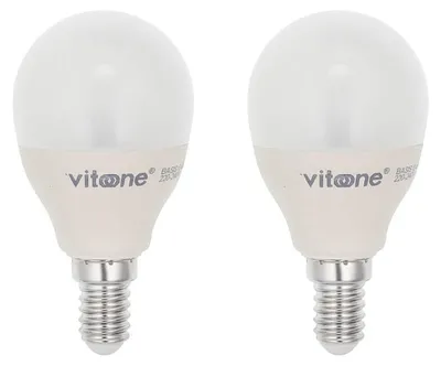 Produktbild von VITO E14 LED Kugellampe G45 5W 390lm 2700K 240V 45mm 2 Stück