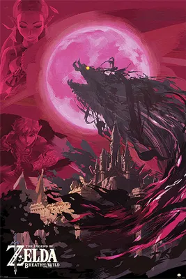 Produktbild von Pyramid The Legend of Zelda Breath of the Wild Ganon Blood Moon Poster 61x91.5cm.