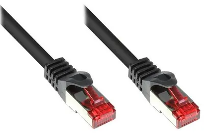 Image de Good Connections Cat.6 Patchkabel S/FTP schwarz 0,25m