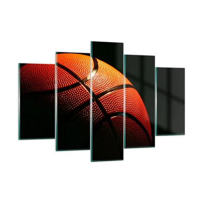 Produktbild von Bilder auf glas - Basketball Spiel Sport - 150x100cm - Glasbilder - Wandbilder - Kunstdruck - zum Aufhängen bereit - Wanddekoration aus Glas - Glas Bilder - Wandbild auf Glas - GEA150x100-2225