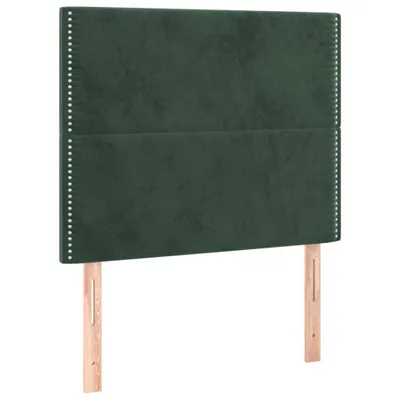 Immagine prodotto di vidaXL Testiere 2 pz. Velluto verde scuro 100x5x78/88 cm