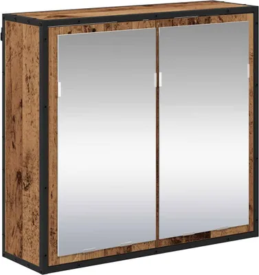 Image de Étagère Murale avec étagère Bois ancien 65 x 20 x 60 cm