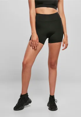 Image de Urban Classics TB4802 | Ladies Recycled High Waist Cycle Hot Pants Femme Pantalon de sport - Couleur : Black - Taille : XS