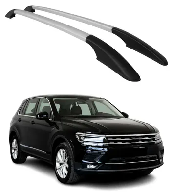 Produktbild von Aluminium Dachreling Relingträger für VW Tiguan 2016-2024 Silber 2x, KI-generiertes Bild