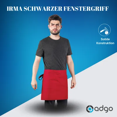 Produktbild von ADGO® Schürze Bindegürtel Schutzschürze zum Kochen/Backen Rot