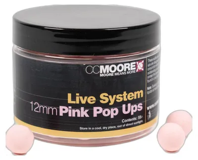 Produktbild von CC Moore Live System Pink Pop Ups 12mm - 30g Boilies