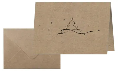 Obrázok produktu pre SIGEL DS071 10 SIGEL Weihnachtskarten Christmas Tree DIN A6