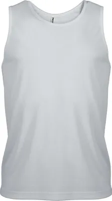 Produktbild von Proact Herren Sport Trägerhemd Sports Vest Gym Tank Top Muskelshirt, Größe:XS, Farbe:Weiß