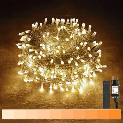 Obrázek produktu pro Světelné řetězy - 300 LED diod - Teplá bílá barva - S dálkovým ovládáním