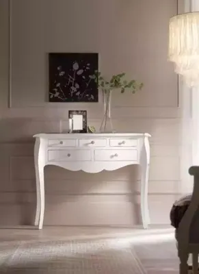 Immagine prodotto di Consolle in legno Consolle Tavoli da trucco Bianco Nuovo