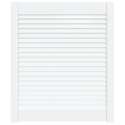 Produktbild von vidaXL Schranktür Lamellen-Design Weiß 69x59,4 cm Massivholz Kiefer