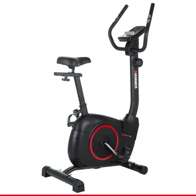 Obrázok produktu pre HAMMER Cardio T3, Tréningový podstavec na bicykel, Magnetické, 110 kg, Manuálne, Kalórie, Vzdialenosť, frekvencia srdca, Priebeh programu, Rýchlosť, Čas, Čierna