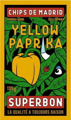 Superbon Chips Yellow Paprika Knusprige Kartoffelchips Packung 135g