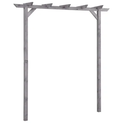 Obrázek produktu pro Zahradní pergola šedá 200 x 40 x 205 cm impregnovaná borovice