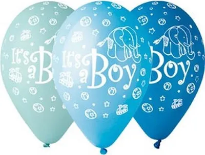 Produktbild von Premium Luftballons, It's a Boy, 30 cm, 5 Stk.