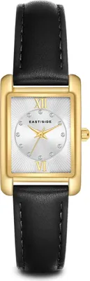 Produktbild von Eastside Watches Armband-Uhr gelbgold Echtleder Quarzuhr 10080150