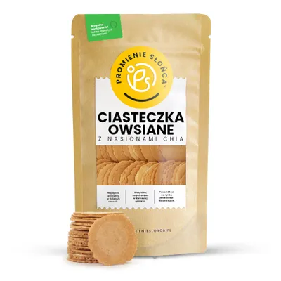 Zdjęcie produktu dla Ciasteczka Owsiane z Nasionami Chia 250 g
