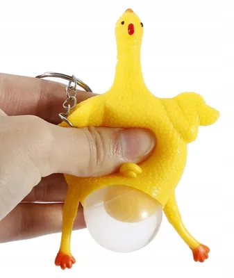Produktbild von Perfect Squishy Hühnchen Schlüsselanhänger Anti-Stress-Spielzeug