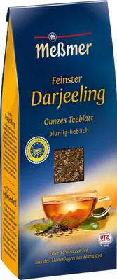 Obrázek produktu pro Meßmer Finest Darjeeling Celé čajové lístky květinově sladké 150g