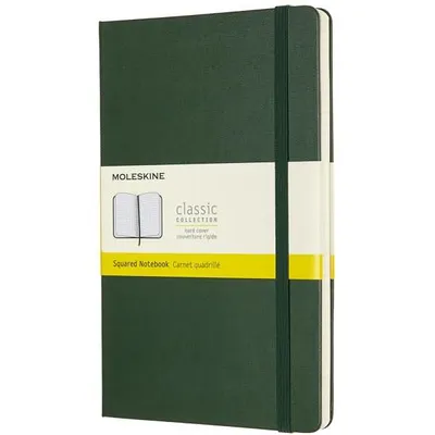 Produktbild von Moleskine Notizbuch, Format Large/A5, kariert, in Myrtengrün
