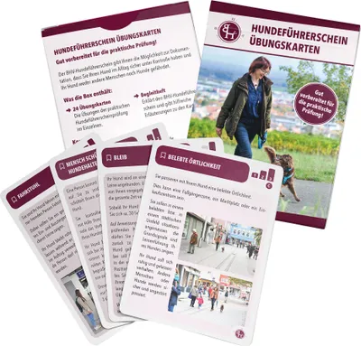 Produktbild von Hundeführerschein Übungskarten plus Begleitheft