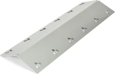 Zdjęcie produktu dla Pokrywa palnika ze stali nierdzewnej - 410x140 mm - bardzo wytrzymała 1,5 mm - odpowiednia do wielu grilli