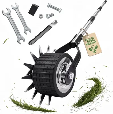 Produktbild von Rasenkantenschneider parkside mit Rädern – höhenverstellbarer Edelstahlgriff (100/135/170 cm) mit scharfen Klingen für glatte