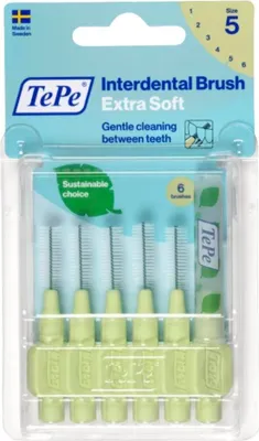 Produktbild von TePe ExtraSoft 0,8 mm Interdentalbürsten 6 Stück