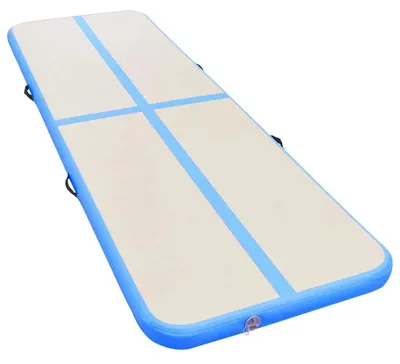 Produktbild von Aufblasbare Gymnastikmatte - Balance Beam Airtrack - 300x100x10 cm - PVC - Mit Pumpe - Für Damen - Armeegrün