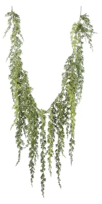Produktbild von Kunstpflanze Koniferen-Girlande - L 175 cm - Grün - Kunststoff
