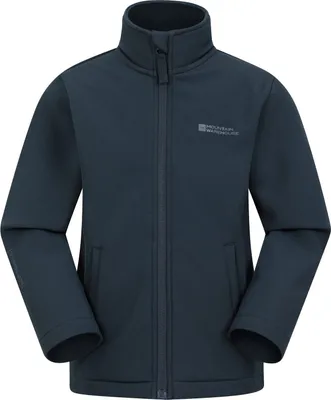 Immagine prodotto di Mountain Warehouse - Giacca softshell "Grasmere" per bambini MW2557 (128) (blu navy)