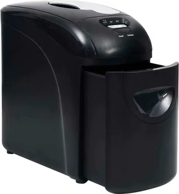 Produktbild von vidaXL Aktenvernichter 10 Blatt Mikroschnitt Schwarz