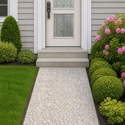 Produktbild von Möbel Mosaikfliesen Creme 30 x 30 cm Marmor - Terrassenfliesen &15730