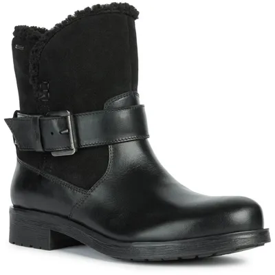 Produktbild von Geox - Damen Stiefeletten "Rawelle", Nappaleder FS9235 (38 EU) (Schwarz)