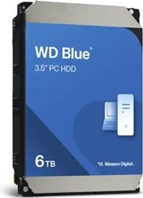 Obrázek produktu pro Western Digital Blue WD60EZAX, 6 TB, 5400 ot/min, 256 MB, 3.5"