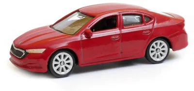 Produktbild von Welly Skoda Octavia Modellauto rot 1:64