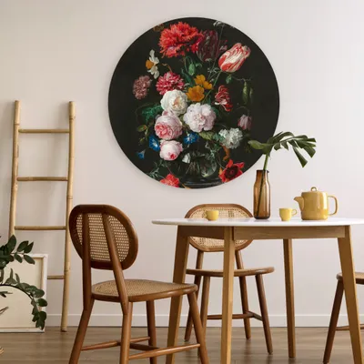 Produktbild von MuchoWow® - Wand-Kreis - Wohnzimmer - Bild - Runde - Wanddeko - Dibond - Kunstdrucke