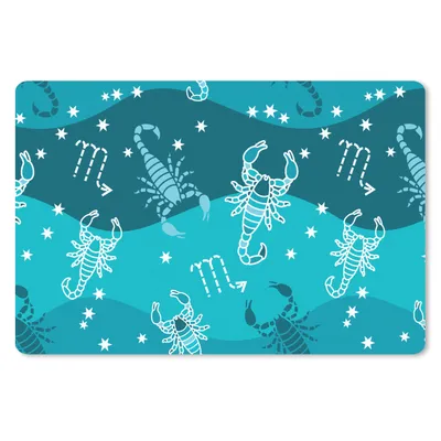 Produktbild von MuchoWow® Schreibtischunterlage Skorpion - Tierkreiszeichen - Muster 60x40 cm - XXL Mauspad - Großes Mauspad