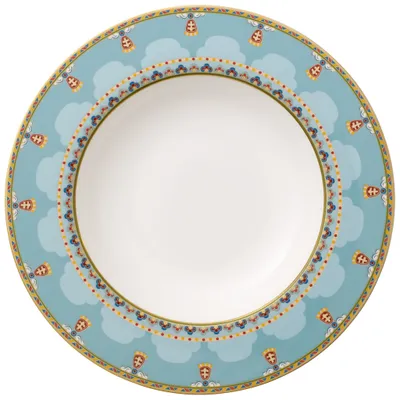 Image de Villeroy & Boch Vorteilset 6 Stück Samarkand Aquamarin Suppenteller Premium Bone Porcelain bunt 1047302700