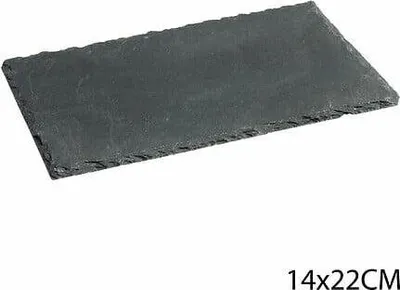 Immagine prodotto di Piatto da portata 14 x 22 cm, nero, in ardesia naturale
