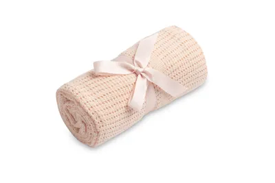 Produktbild von SENSILLO - Babydecke Baumwolle, Baby Decken Neugeborene, Krabbeldecke, 70x110cm, Hellrosa