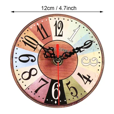 Produktbild von MDF Uhr,MDF Wanduhr,MDF Runde Uhr,Vintage MDF Wanduhr,Antike MDF Wanduhr,Vintage Runde Wanduhr