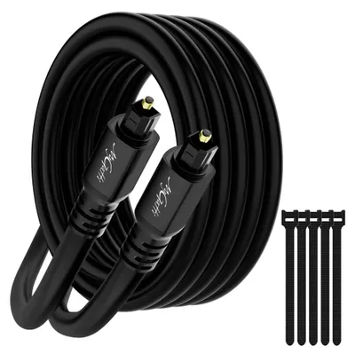Obrázek produktu pro Optický audio kabel, 20 metrů, digitální kabel Toslink s 5 kabelových svazků