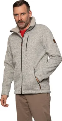 Produktbild von ELKLINE FAT CHANCE Herren Winddichte Strickfleecejacke, Größe:S, Farbe:Khaki-Khaki