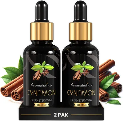 Immagine prodotto di Aromaholik, olio essenziale di cannella, 2 flaconi da 30 ml - 100% naturale,